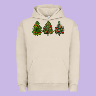 Christmas Trees Urban Hoodie Designed By Lillyallendesigns