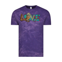 Cloud Purple owl love Vintage Tee - BarkalooDesign
