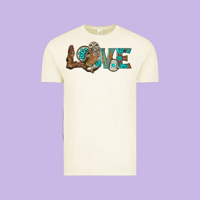 Owl Love Vintage Tee Designed By Barkaloodesign