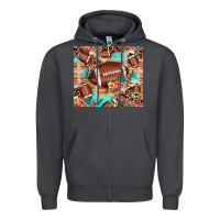 Smoke football leopard cowhide Zipper Hoodie - JahusDesignShop