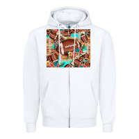 White football leopard cowhide Zipper Hoodie - JahusDesignShop