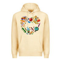 Pina Colada teacher heart custom Premium Hoodie - NancyCooperArtShop