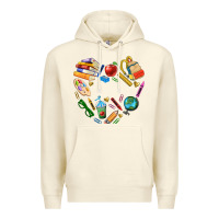 Sandshell teacher heart custom Premium Hoodie - NancyCooperArtShop