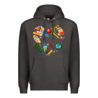 Smoke teacher heart custom Premium Hoodie - NancyCooperArtShop