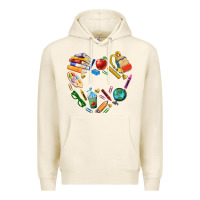 Tofu teacher heart custom Premium Hoodie - NancyCooperArtShop