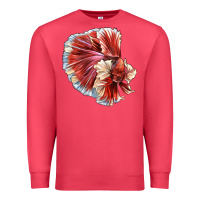 Cardinal Betta Fish Premium Sweatshirt - LillyAllenDesigns