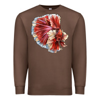 Chestnut Betta Fish Premium Sweatshirt - LillyAllenDesigns