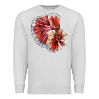 Dove Grey Betta Fish Premium Sweatshirt - LillyAllenDesigns
