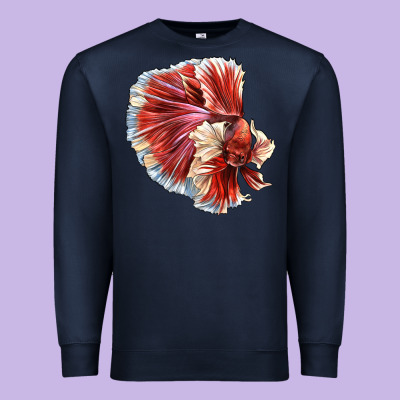 Betta Fish Premium Sweatshirt Designed By Lillyallendesigns