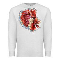 Oatmeal Heather Betta Fish Premium Sweatshirt - LillyAllenDesigns