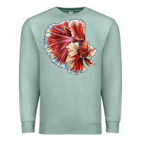 Seafoam Betta Fish Premium Sweatshirt - LillyAllenDesigns