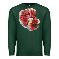 Sports Green Betta Fish Premium Sweatshirt - LillyAllenDesigns
