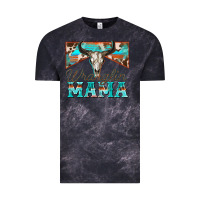 Cloud Black wranglin mama Vintage Tee - Zillion Design Studio