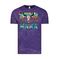 Cloud Purple wranglin mama Vintage Tee - Zillion Design Studio