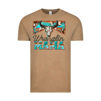 Vintage Coffee wranglin mama Vintage Tee - Zillion Design Studio