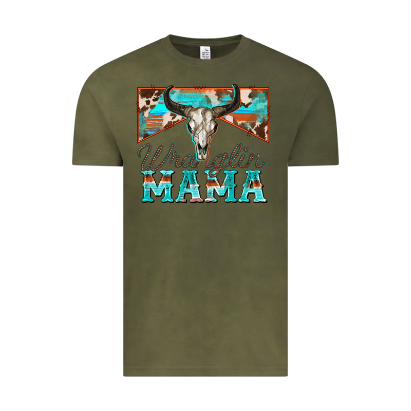 Wranglin Mama Vintage Tee by Zillion Design Studio | Teevron