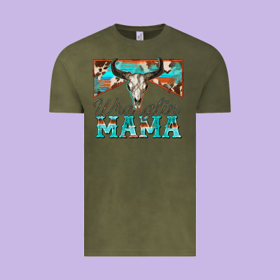Wranglin Mama Vintage Tee Designed By Zillion Design Studio
