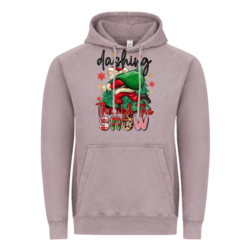 Dashing Through The Snow Vintage Hoodie by MaliasSmallBusiness | Teevron