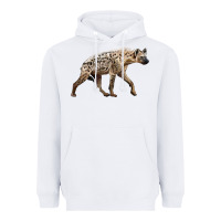 White hyena Heavyweight Hoodie - LillyAllenDesigns