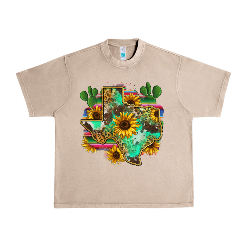 Texas Map Urban Heavy Tee by Zillion Design Studio | Teevron