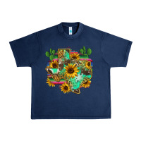 Navy texas map Urban Heavy Tee - Zillion Design Studio