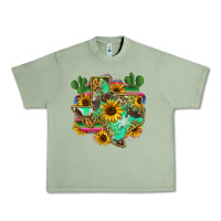 Oil Green texas map Urban Heavy Tee - Zillion Design Studio