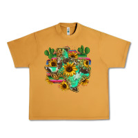 Peanut Butter texas map Urban Heavy Tee - Zillion Design Studio