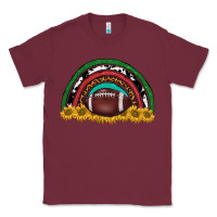 Burgundy merry christmas sunflower rainbow Classic Tee - BarkalooDesign