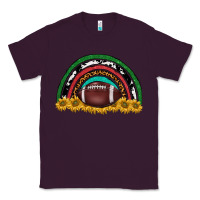 Plum merry christmas sunflower rainbow Classic Tee - BarkalooDesign