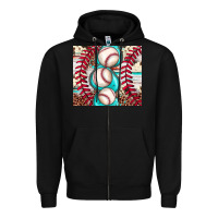 Black baseball leopard cowhide turquoise Zipper Hoodie - JahusDesignShop