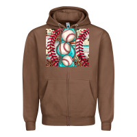 Chestnut baseball leopard cowhide turquoise Zipper Hoodie - JahusDesignShop