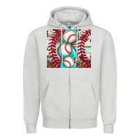 Dove Grey baseball leopard cowhide turquoise Zipper Hoodie - JahusDesignShop