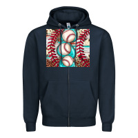 Navy baseball leopard cowhide turquoise Zipper Hoodie - JahusDesignShop