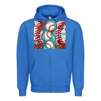 True Royal baseball leopard cowhide turquoise Zipper Hoodie - JahusDesignShop