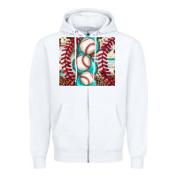 White baseball leopard cowhide turquoise Zipper Hoodie - JahusDesignShop