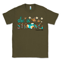 Army Green she is strong Classic Tee - HRA Design Shop