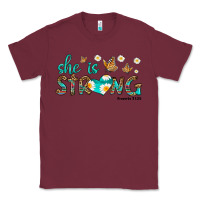 Burgundy she is strong Classic Tee - HRA Design Shop