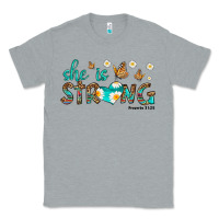 Heather Grey she is strong Classic Tee - HRA Design Shop