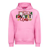 Fuchsia Pink Santa's Favorite Class Christmas Urban Hoodie - LillyAllenDesigns
