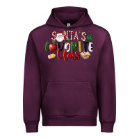 Mauve Wine Santa's Favorite Class Christmas Urban Hoodie - LillyAllenDesigns