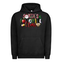 Pigment Black Santa's Favorite Class Christmas Urban Hoodie - LillyAllenDesigns