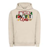 Pigment French Oak Santa's Favorite Class Christmas Urban Hoodie - LillyAllenDesigns