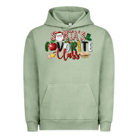 Pigment Oil Green Santa's Favorite Class Christmas Urban Hoodie - LillyAllenDesigns