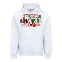 White Santa's Favorite Class Christmas Urban Hoodie - LillyAllenDesigns