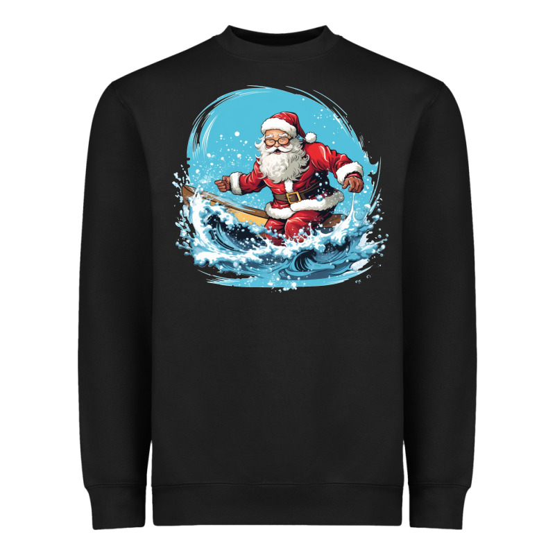 Happy Santa Heavyweight Sweatshirt by Unal Design | Teevron