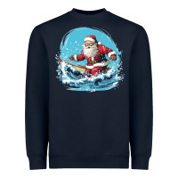 Navy happy santa Heavyweight Sweatshirt - Unal Design