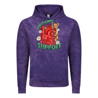 Cloud Purple emotional support Vintage Hoodie - MaliasSmallBusiness
