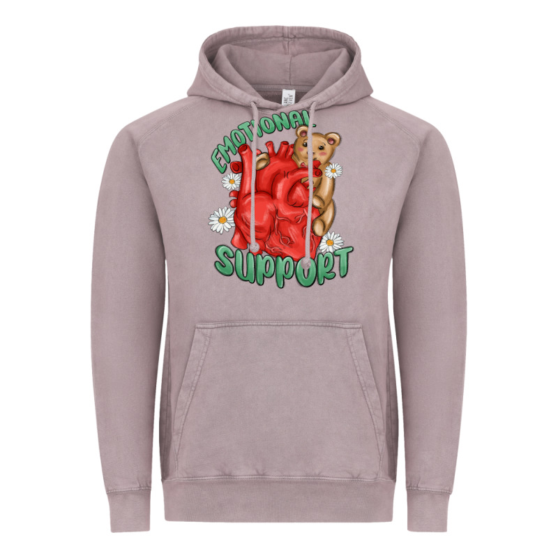 Emotional Support Vintage Hoodie by MaliasSmallBusiness | Teevron