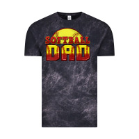 Cloud Black softball dad Vintage Tee - Zillion Design Studio