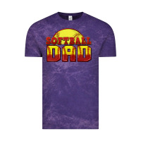 Cloud Purple softball dad Vintage Tee - Zillion Design Studio